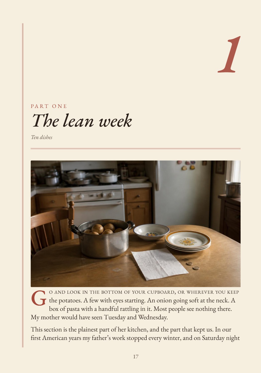 Book page 17: Twelve parts, by the week you’re having.