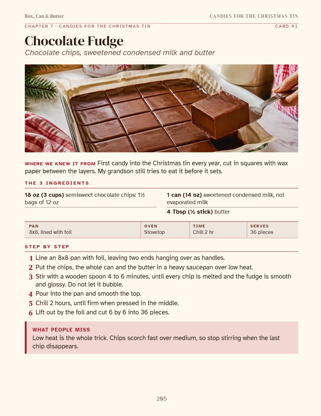 Book page 205: The Christmas tin