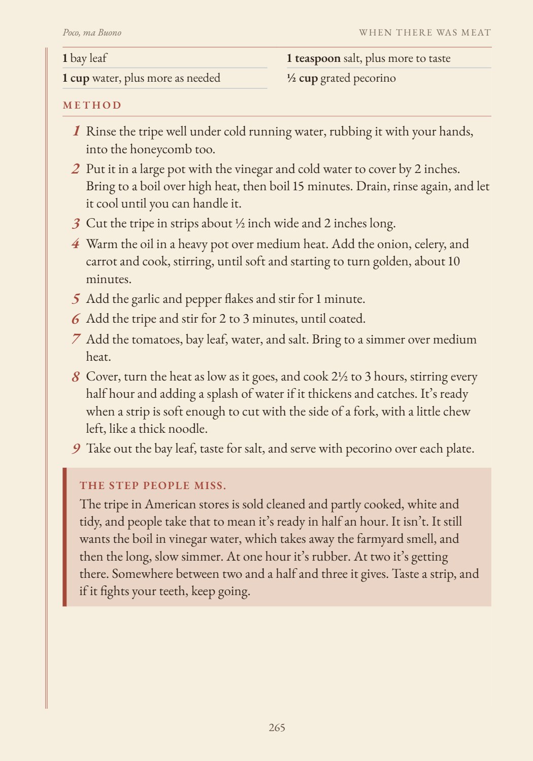 Book page 265: The step people miss, marked for you.